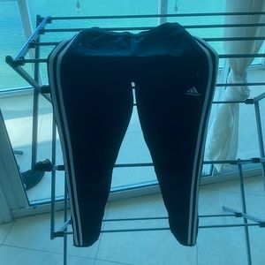 Adidas black track pants/joggers